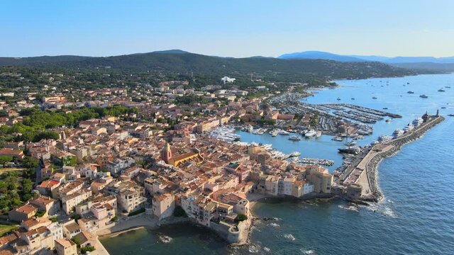 Saint Tropez in France located at the Mediterranian Sea at the Cote D Azur - travel photography