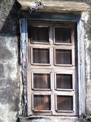 old wooden window