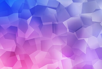 Light Purple, Pink vector backdrop with memphis shapes.