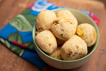 Cassava balls stuffed with cheese. Brazilian Snacks