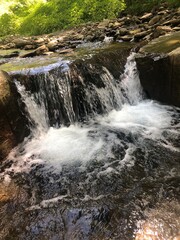 small waterfall in the forest