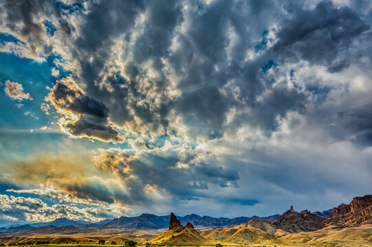 "Clouds Over the Shoshone"
