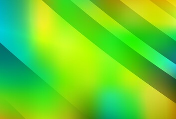 Light Green, Yellow vector blurred template.