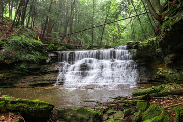 Waterfall in the woods near Emlenton, PA