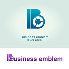 Business logotype in the form of the letter 