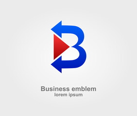 Business logotype in the form of the letter 