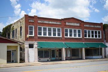 Old building storefront town