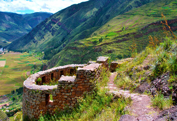Scenery in Pisac, Cusco region, Peru