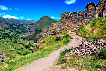 Scenery in Pisac, Cusco region, Peru