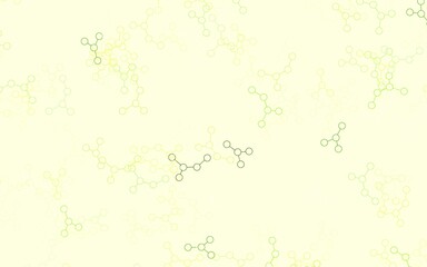 Light Green, Yellow vector template with artificial intelligence structure.