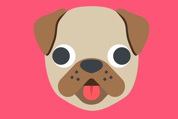 cartoon dog face
