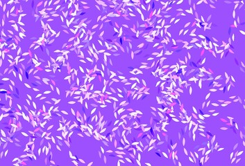 Fototapeta na wymiar Light Purple vector doodle backdrop with leaves.