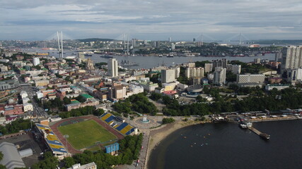 Fototapeta premium Panoramic view of Vladivostok 