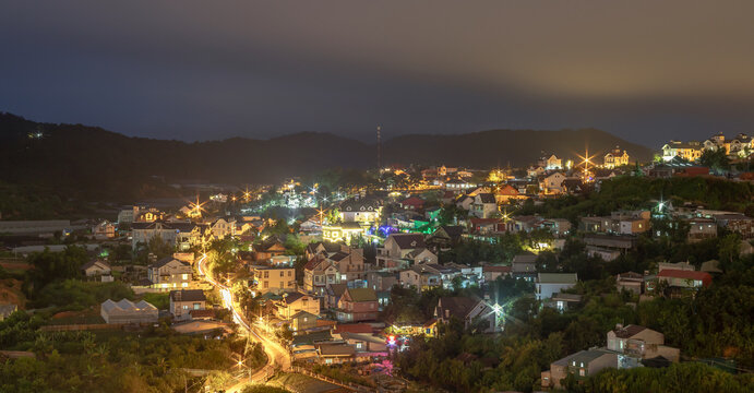 night view of dalat
