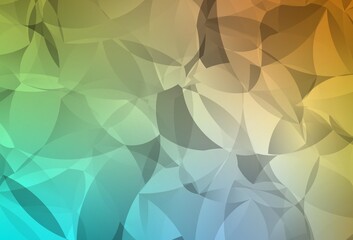 Light Blue, Yellow vector triangle mosaic background.
