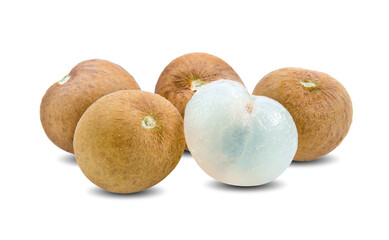longan isolated on white background