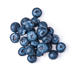 Blueberries isolated on white background