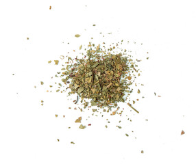 Oregano spice isolated on white background