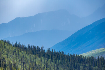Spectacular Tombstone Territorial Park located in Northern Canada, Yukon Territory during the summertime. 