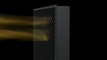 The deodorizing filter installed in the air purifier removes odors and harmful gases. Activated carbon usually adsorbs gaseous pollutants.