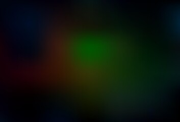 Dark Green, Red vector blurred bright texture.
