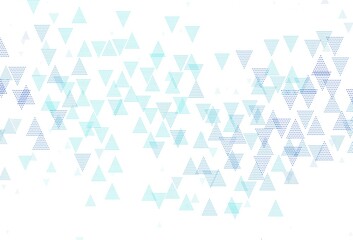 Light BLUE vector pattern with polygonal style with circles.