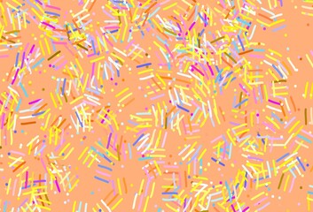 Light Multicolor vector template with repeated sticks, dots.