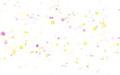 Light Multicolor vector abstract pattern with flowers, roses.