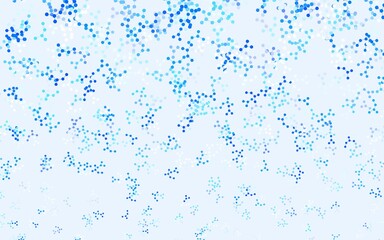 Light BLUE vector backdrop with artificial intelligence data.
