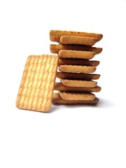 Biscuits on White background