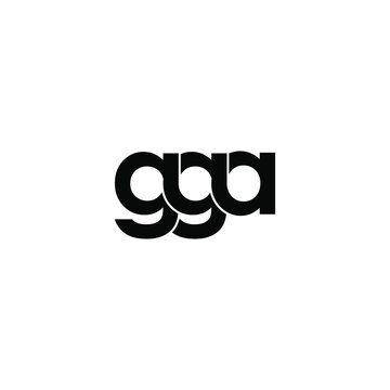 gga letter original monogram logo design