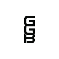 ggb letter original monogram logo design