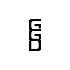 ggd letter original monogram logo design