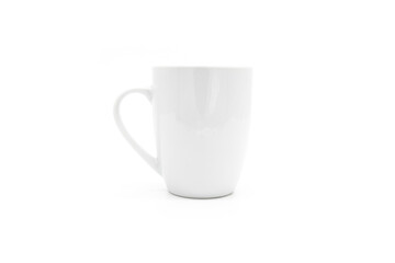 A white ceramic blank mug