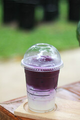 Purple Sweet Potato Milk closeup view