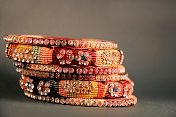 Indian Lac bangles,  Indian Traditional jewelry