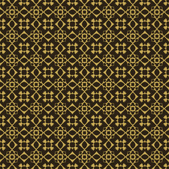 Modern background pattern. Geometricl wallpaper texture. Black and gold colors. Sample template. Perfect for fabrics, covers, patterns, posters, interior designs or wallpapers. Vector background image