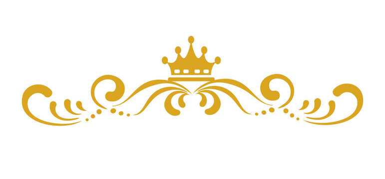 calligraphic design element: ornament, border, frame, scroll for graphic design, vector image