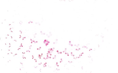 Light Pink vector texture with disks.