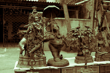 Fototapeta premium lord Ganesha Walking