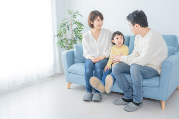 アジア人　親子　ポートレート