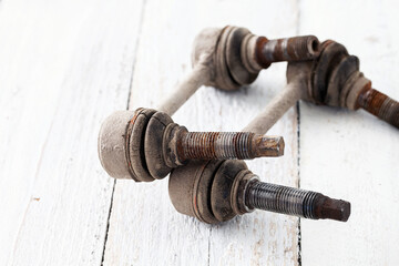 Useless, worn out  suspension car parts