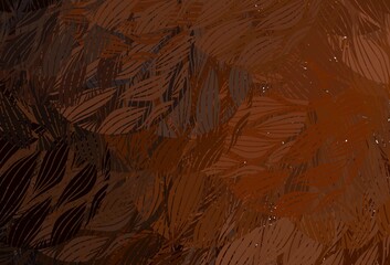 Light Brown vector background with abstract shapes.