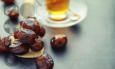  Healthy and proper nutrition for life. Healthy foods. Dried fruits for diet. Prunes, dates, raisins and figs.