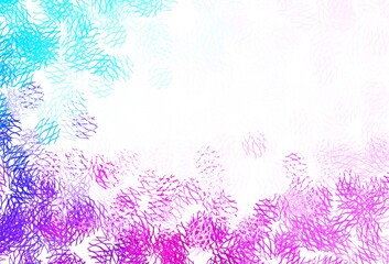 Fototapeta na wymiar Light Pink, Blue vector backdrop with dots, lines.