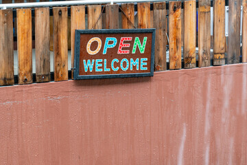 Open Welcome Sign 