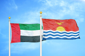United Arab Emirates and Kiribati two flags