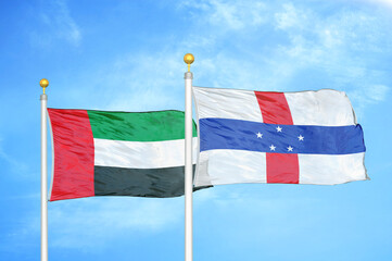 United Arab Emirates and Netherlands Antilles two flags