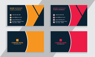 Business Card, Creative And Modern Business Card Vector Template, Or Personal Visiting Card.