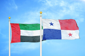 United Arab Emirates and Panama two flags